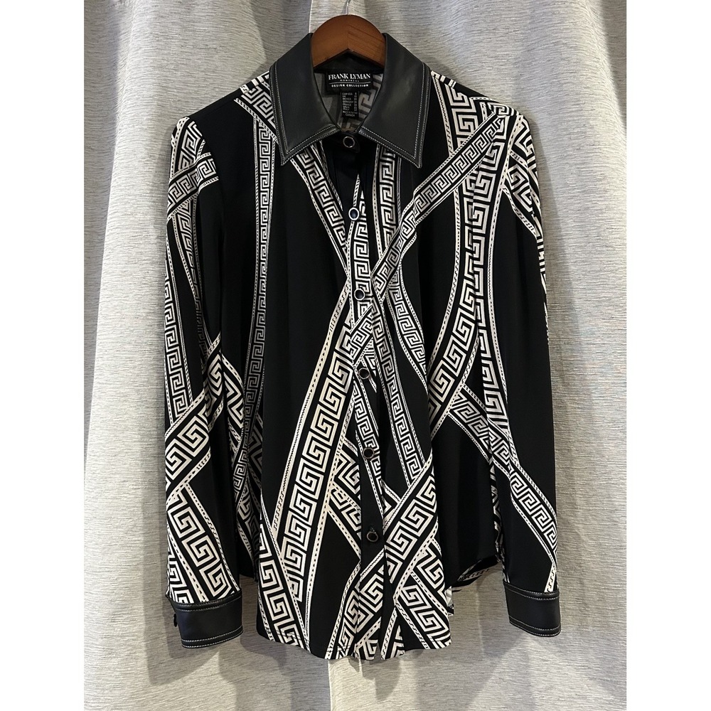 Frank Lyman Aztec stretchy blouse‎ Size 8 evening cocktail